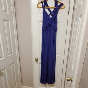 Purple Maternity Maxi Dress